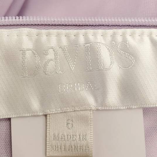 David's Bridal Women Lavender Dress Sz 6 NWT image number 3