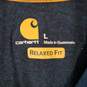 Mens Relaxed Fit Crew Neck Short Sleeve Chest Pocket Pullover T-Shirt Size Large image number 4