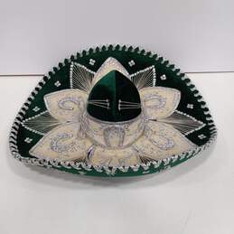 Pigalle Green Mariachi Style Made in Mexico Sombrero One Size