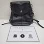Authenticated Coach Small Black Leather Backpack image number 1