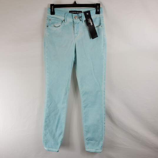 Express Women Blue Jeans Sz 0s NWT image number 1