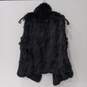 Bagatelle Women's Real Black Rabbit Fur Vest Size XS image number 2