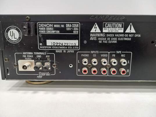 Denon DRA-335R Precision Audio Component/AM-FM Stereo Receiver image number 4