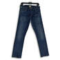 Women Blue Denim Medium Wash 5-Pocket Design Skinny Leg Jeans Size 26 image number 1