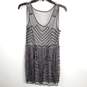 Free People Women Charcoal Beaded Mesh Dress M image number 1