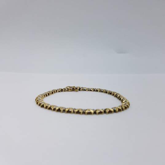 10k Gold 32 Diamond Bracelet 6.8g image number 4
