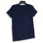 NWT Womens Navy Blue Short Sleeve V-Neck Pullover T-Shirt Size Medium image number 2