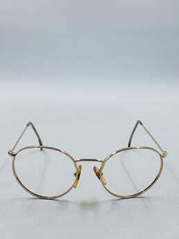 Vintage Gold Round Eyeglasses alternative image