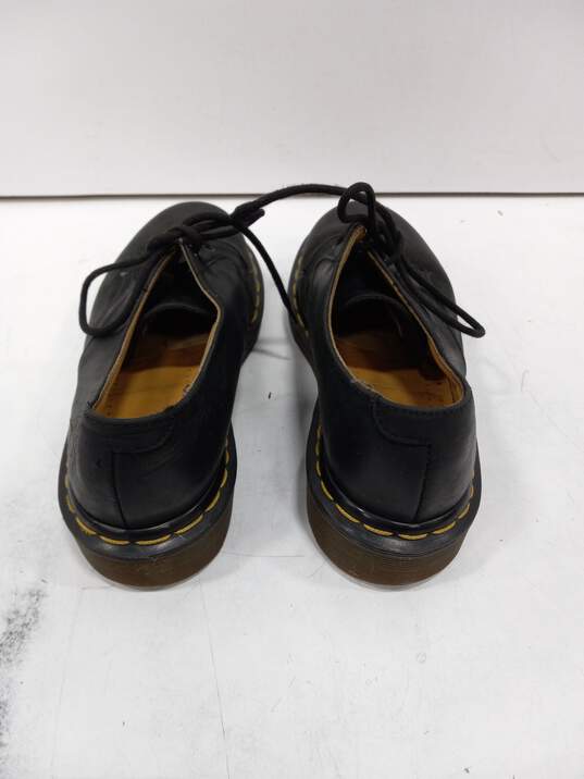 Doc Martens Leather Black Lace-Up Oxford Style Shoes Size 4 image number 4