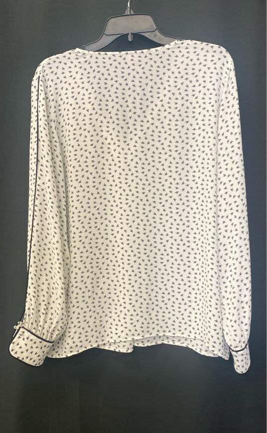 Vince Camuto Women's White Printed Blouse- L image number 2