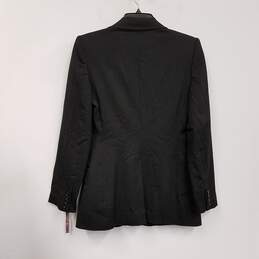 NWT Womens Black Long Sleeve Collared Single Breasted Blazer Jacket Size 42 alternative image