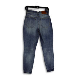 Womens Blue Denim Medium Wash Stretch Pockets Skinny Jeans Size 8/29 alternative image