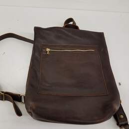 Portland Leather Goods Brown Leather Backpack