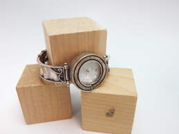 Didae Shablool Israel 925 Rustic Scrolled Textured Paneled Bracelet Watch 36.7g alternative image