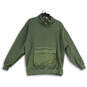 Womens Green Cargo Utility Pocket Mock Neck Pullover Sweatshirt Size M image number 3