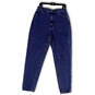 NWT Womens Blue Denim Medium Wash Stretch Pockets Tapered Jeans Size 14MT image number 1