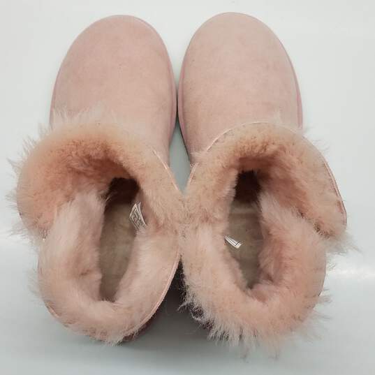 UGG Mini Bailey bow Pink Boots Women's size 9 image number 5