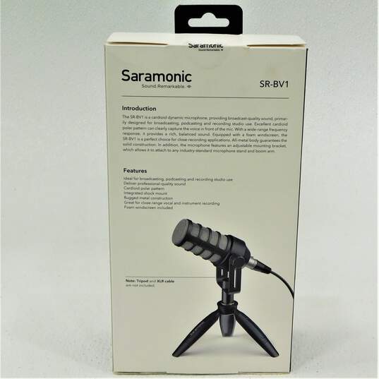 Saramonic Brand SR-BV1 Model Dynamic Broadcasting Microphone w/ Accessories image number 8