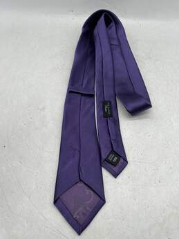 Mens Purple Keeper Loop Adjustable Casual Pointed Neck Tie W-0551603-F-01 alternative image