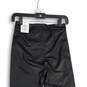 NWT Womens Black Leather Slash Pocket High-Rise Ankle Leggings Size XS image number 4