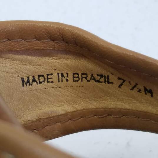 Kros Michael Kors Brown Leather Mule Heel US 7.5 image number 7