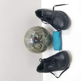Hammer Clear Black Widow Bowling Ball with Ricky II Black Shoes Size 12M