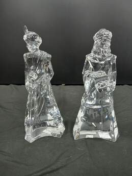 Pair of Mikasa Crystal King Figurines