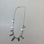 Designer Kendra Scott Silver-Tone Crystal Stone Hammered Choker Necklace image number 3
