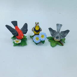Lenox Garden Bird Collection Porcelain Figurines Scarlet Tanager Tufted Titmouse Western Meadowlark