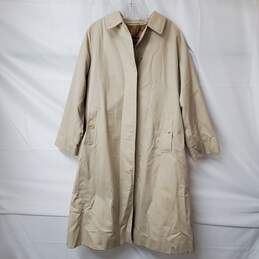Authenticated Burberrys Men's Beige Trench Coat with Wool Liner