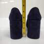 Prada Women's Blue Suede Fringe Trim Heeled Loafers Size 6.5 w/COA image number 3