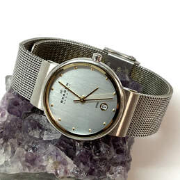 Designer Skagen 355SGSC Silver-Tone Chain Strap Round Analog Wristwatch