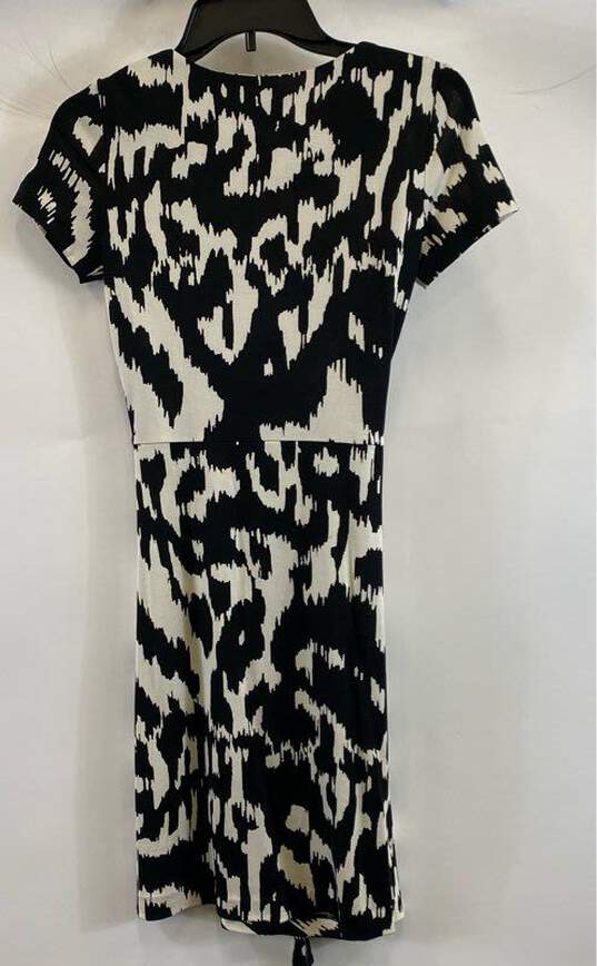 Diane von Furstenberg Women's Black Graphic Dress- Sz 0 image number 2