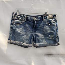 Silver Jeans Co Boyfriend Mid Rise Denim Shorts NWT Size W34xL4.5