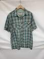 Mn Kuhl Eluxur Polyester Green Plaid T Shirt Button Up Sz XL image number 1