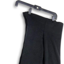 Womens Black Regular Fit Tight-Knit Strapless Midi A-Line Dress Size 36