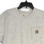 Carhartt Mens Gray Short Sleeve Crew Neck Pullover T-Shirt Size Medium image number 3