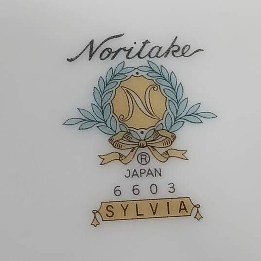 Set of 6 Noritake Sylvia 6603 Floral Dinner Plates image number 4