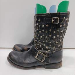 Frye Women's Black Studded Boots Size 8B