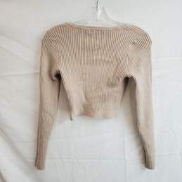 Abercrombie & Fitch Long Sleeve Button Up Crop Sweater Top NWT Size XS alternative image
