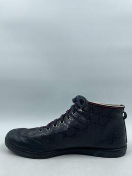 Authentic Gucci GG Navy Mid Sneaker M 11G alternative image
