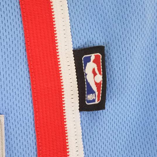 Adidas Men's L.A. Clippers Baby Blue Warm Up V-Neck Jersey Sz. M image number 5