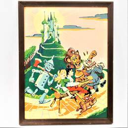 Kitschy Paint By Number Painting The Wizard Of Oz Vintage Nursery Home Decor