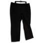 NWT Womens Black The Madison Slash Pocket Straight Leg Dress Pants Size 22W image number 1