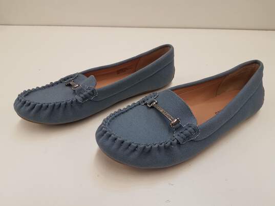 Lucky Brand Blue Textile Upper Women Flat US 9 image number 1