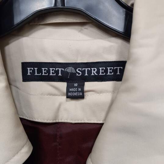 Fleet Street Women's Beige Overcoat Size 10 image number 2