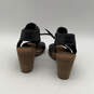 Womens Majorca Cutout Blue Side Zip Block Heel Ankle Strap Sandal Size 8.5 image number 5