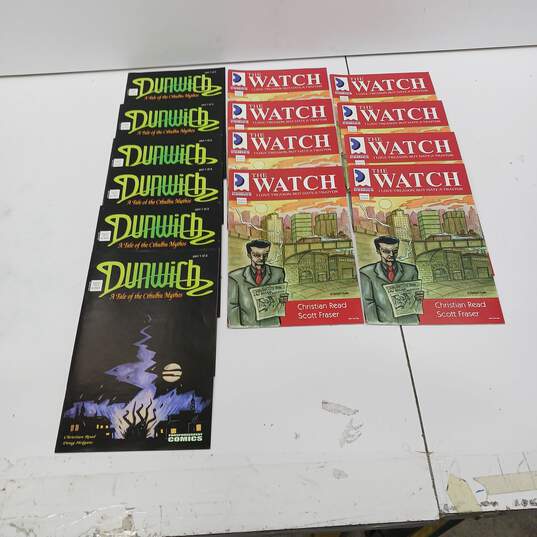 14PC Phosphorescent Comics Bundle of The Watch & Dunwich image number 1