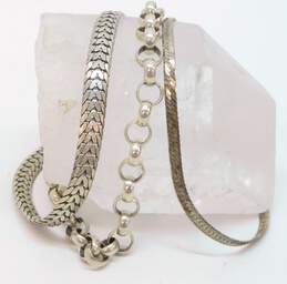 Artisan 925 Unique Bismarck Rolo & Herringbone Chain Bracelets Variety 18.4g