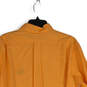 NWT Mens Orange Long Sleeve Collared Button Up Shirt Size Size XL image number 4